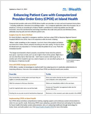 CPOE one-pager